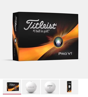 Picture of TITLEIST PRO V1 PRINTED GOLF BALLS