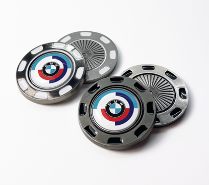 Picture of 40 MM METAL POKERCHIP WITH REMOVABLE GOLF BALL MARKER