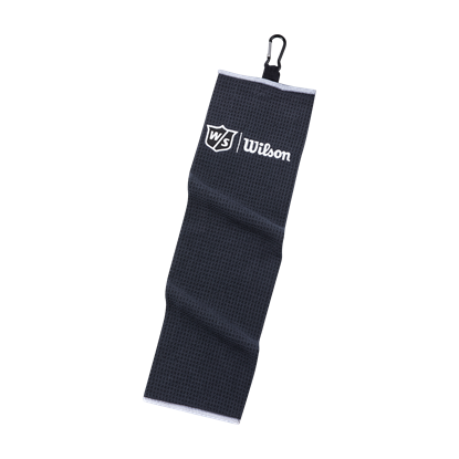 Picture of WILSON STAFF MICROFIBRE TRI-FOLD GOLF TOWEL EMBROIDERED