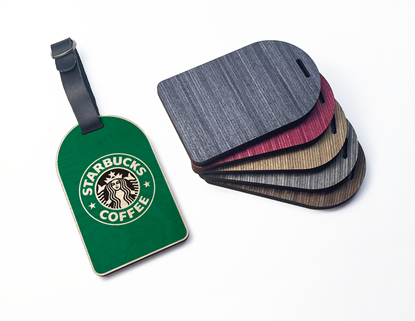 Picture of WOODEN PLY LUGGAGE TAG - DESIGN 3