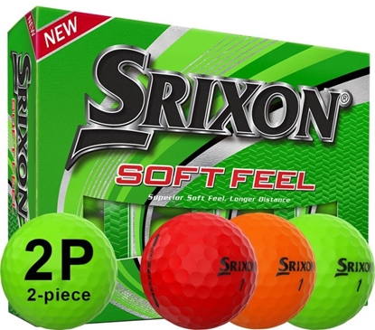 Picture of SRIXON SOFT FEEL PRINTED  BRITE GOLF BALLS 12-47 DOZEN