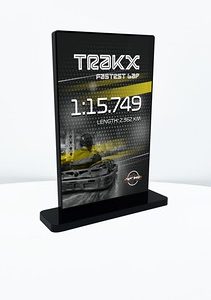 RECTANGLE Black Acrylic Award Large