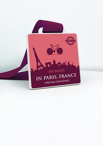 Square Aluminium White Painted Medal
