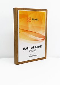 Fusion Award Large - Beech with Matt White Trim