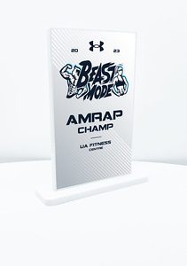 RECTANGLE White Acrylic Award Large