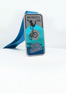 Premium Medal Rectangle Silver