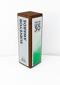 Fusion Tower Award - Sapele with Matt White Trim