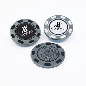 40 MM METAL POKERCHIP WITH REMOVABLE GOLF BALL MARKER