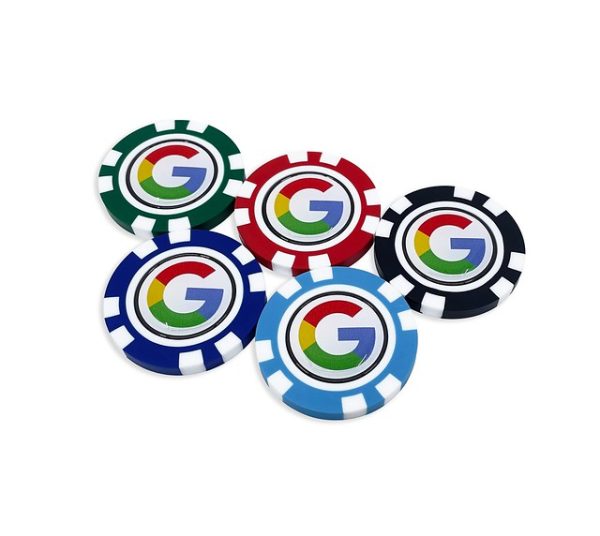 40 MM ABS GOLF POKERCHIP WITH REMOVABLE GOLF BALL MARKER