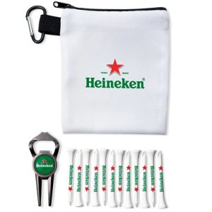 GEO BOTTLE OPENER POLYESTER ZIPPED GOLF BAG SET