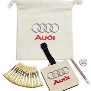 BAG TAG ORGANIC COTTON DRAWSTRING BAG SET