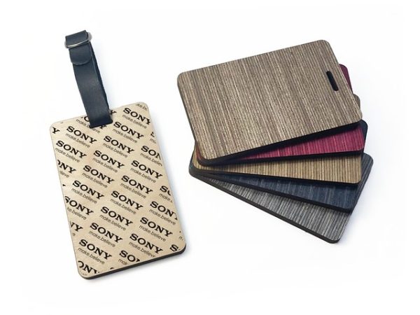 WOODEN PLY LUGGAGE TAG - DESIGN 4