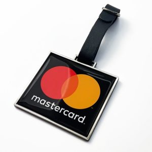 RECTANGULAR METAL GOLF BAG TAG