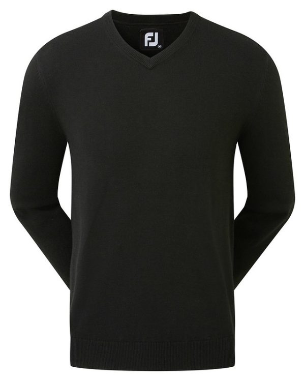 FJ (FOOTJOY) GENT'S WOOL BLEND V-NECK GOLF PULLOVER