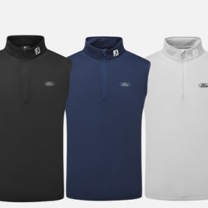 FJ (FOOTJOY) GENT'S  HALF ZIP GOLF VEST/GILET