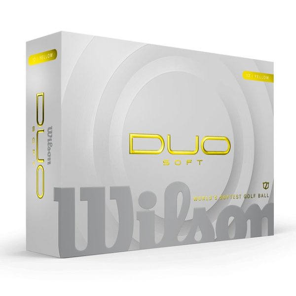 WILSON DUO SOFT COLOURED PRINTED GOLF BALLS