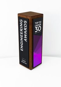 Fusion Tower Award - Sapele with Matt Black Trim