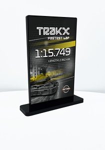 RECTANGLE Black Acrylic Award Large