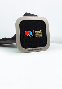 Fusion Square Black Acrylic Medal