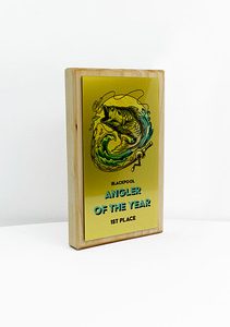 Fusion Award Small - Maple with Metallic Gold Trim