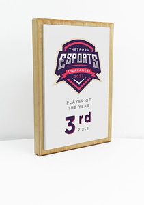 Fusion Award Large - Maple with Matt Black Trim