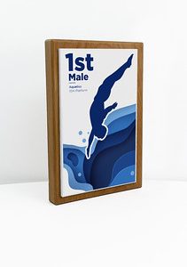 Fusion Award Medium - Beech with Matt White Trim