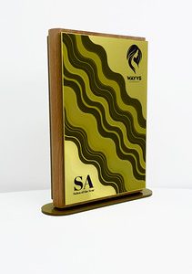 Atom Award Large - Metallic Gold