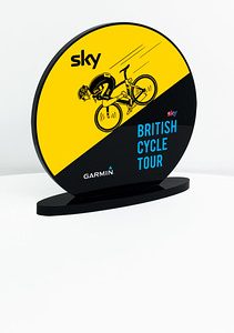 ROUND Black Acrylic Award Large