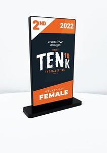 RECTANGLE Black Acrylic Award Medium