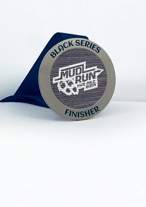 Fusion Round Black Ash Medal