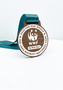 Eco Wooden Round Walnut Medal