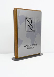 Atom Award Large - Metallic Silver