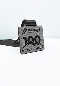 Eco Wooden  Square Driftwood Medal