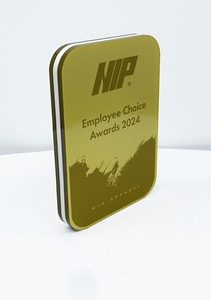 Quantum Award - Gold with White Trim