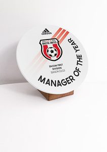 Orbit Award Large - Matt White Acrylic