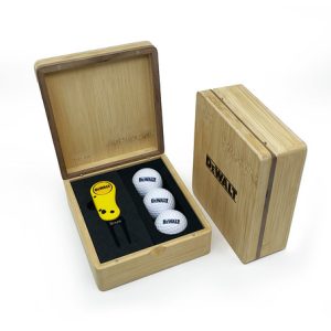 MINI HINGED MAGNETIC BAMBOO FLIX PRO 2.0 GOLF PRESENTATION BOX