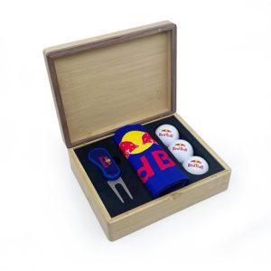 HINGED MAGNETIC BAMBOO FLIX DS GOLF PRESENTATION BOX