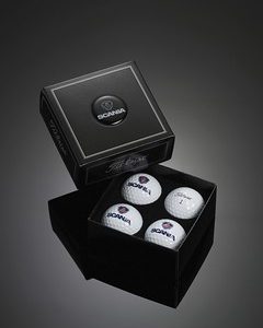 TITLEIST VELOCITY GOLF BALLS PRESENTED IN A 4 BALL DOME BOX