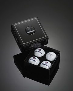 TITLEIST TRUFEEL GOLF BALLS PRESENTED IN A  4 BALL DOME BOX