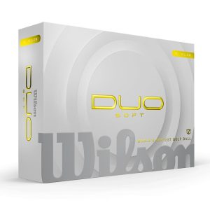 WILSON DUO SOFT COLOURED PRINTED GOLF BALLS