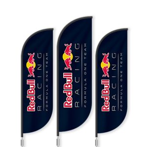 BAT FAN S ADVERTISING FLAG WITH GROUND SPIKE SIZE  65CM X 200CM
